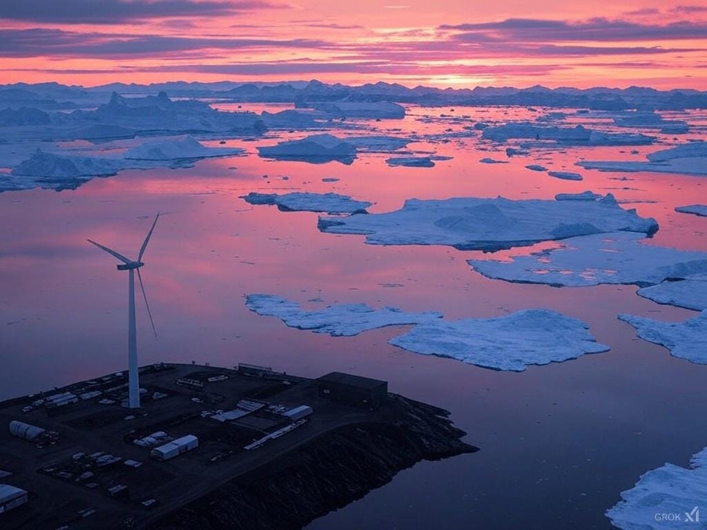 The Future of Greenland: Geopolitical Interests and 7 Key Environmental Concerns 5 A striking image of Greenland’s untouched nature alongside signs of industry